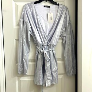 Silver Sparkle Romper